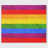 Farbiges Rainbow Celebration Wrapping Paper Geschenkpapier (Flach)