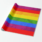 Farbiges Rainbow Celebration Wrapping Paper Geschenkpapier (Ungerollt)