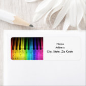 Farbiges Rainbow Keyboard Grand Piano Label (Insitu)