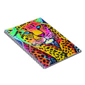 Farbiges Rainbow-Leopard-Notebook Notizblock (Rechte Seite)