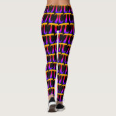Farbiges Rainbow Pi Sign Muster Piday Party Leggings (Rückseite)