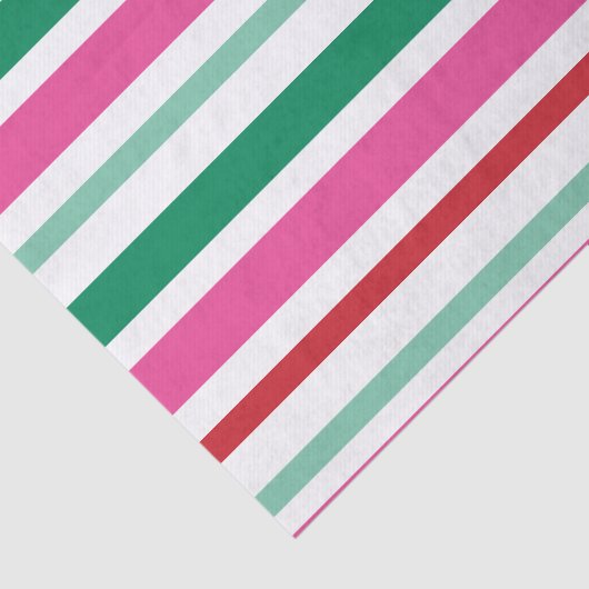 Farbiges Rainbow Strip Holiday Tissue Seidenpapier (Ausschnitt)