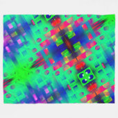 Farbiges Rechteck mit Loch, in der Mitte gesunken Fleecedecke (Vorderseite (Horizontal))