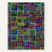 Farbiges rechtswinkeliges Notebook Notizblock (Vorderseite)