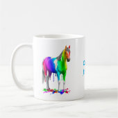 Farbiges Regenbogen-Dripping Kaffeetasse (Links)