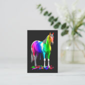 Farbiges Regenbogen-Dripping Visitenkarte (Stehend Vorderseite)