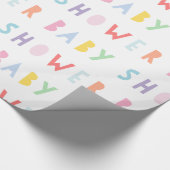 Farbiges Regenbogen Modernes Wrapping Paper für Ba Geschenkpapier (Ecke)
