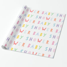 Farbiges Regenbogen Modernes Wrapping Paper für Ba Geschenkpapier