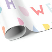 Farbiges Regenbogen Modernes Wrapping Paper für Ba Geschenkpapier (Rolleneckpunkt)