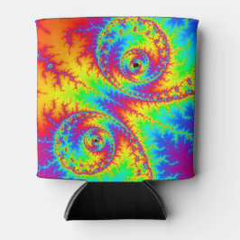 Farbiges Regenbogen-SpiralFraktal Dosenkühler