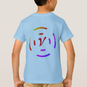 farbiges Regenbogenblau T-SHIRT (Rückseite)