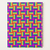 Farbiges Regenbogenblockmuster Planer (Rückseite)