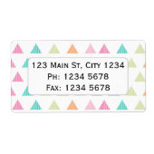 Farbiges Regenbogendreieck, modernes grafisches De (Vorne)