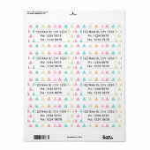 Farbiges Regenbogendreieck, modernes grafisches De (Vorne)