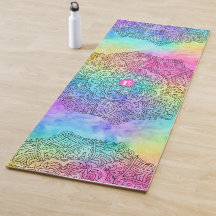 Farbiges Regenbogenfarben-Monogramm