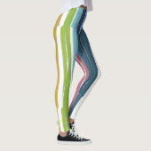 Farbiges Regenbogenfarbmuster Leggings (Rechts)