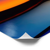 Farbiges Regenbogenglas Poster (Ecke)