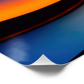 Farbiges Regenbogenglas Poster (Ecke)