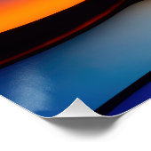 Farbiges Regenbogenglas Poster (Ecke)