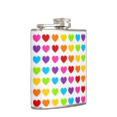 Farbiges Regenbogenherz Flachmann (Rechts)