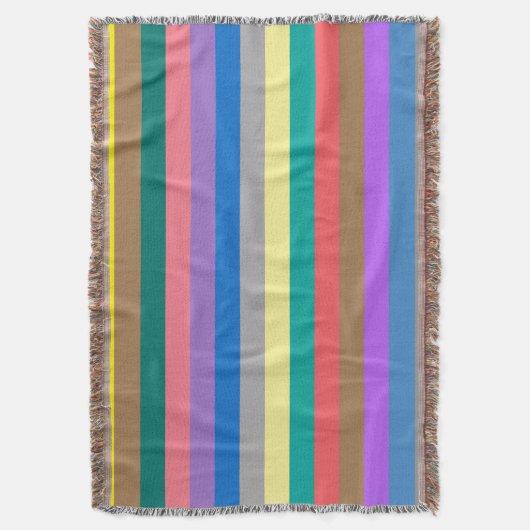 Farbiges Regenbogenmuster Decke (Vorderseite Vertikal)