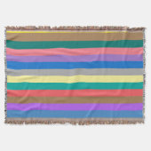 Farbiges Regenbogenmuster Decke (Vorderseite)