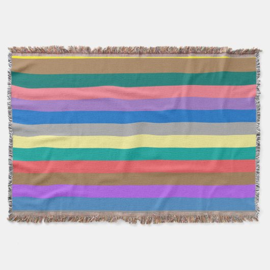 Farbiges Regenbogenmuster Decke (Vorderseite)