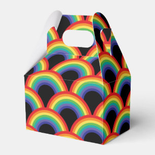 Farbiges Regenbogenmuster Geschenkschachtel