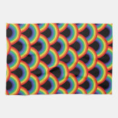 Farbiges Regenbogenmuster Geschirrtuch (Horizontal)