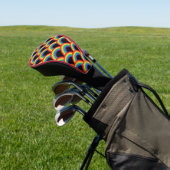 Farbiges Regenbogenmuster Golf Headcover (In SItu)