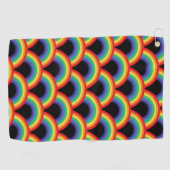Farbiges Regenbogenmuster Golfhandtuch (Horizontal)