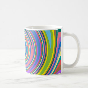 Farbiges Regenbogenmuster Kaffeetasse