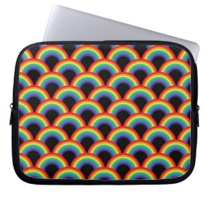 Farbiges Regenbogenmuster Laptopschutzhülle