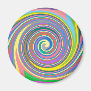 Farbiges Regenbogenmuster Magnet
