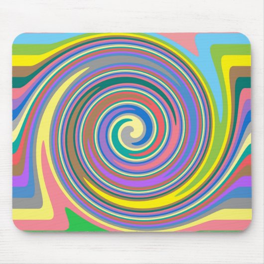 Farbiges Regenbogenmuster Mousepad (Vorne)