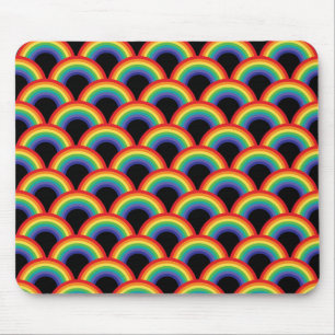 Farbiges Regenbogenmuster Mousepad