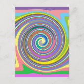 Farbiges Regenbogenmuster Postkarte (Vorderseite)