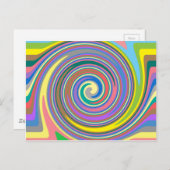 Farbiges Regenbogenmuster Postkarte (Vorne/Hinten)