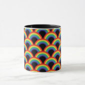 Farbiges Regenbogenmuster Tasse (Zentrum)