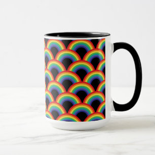 Farbiges Regenbogenmuster Tasse