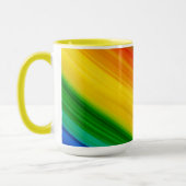 Farbiges Regenbogenmuster Tasse (Links)