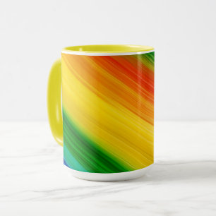 Farbiges Regenbogenmuster Tasse