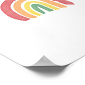 Farbiges Regenbogenposter Poster (Ecke)