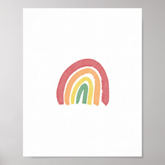 Farbiges Regenbogenposter Poster (Vorne)