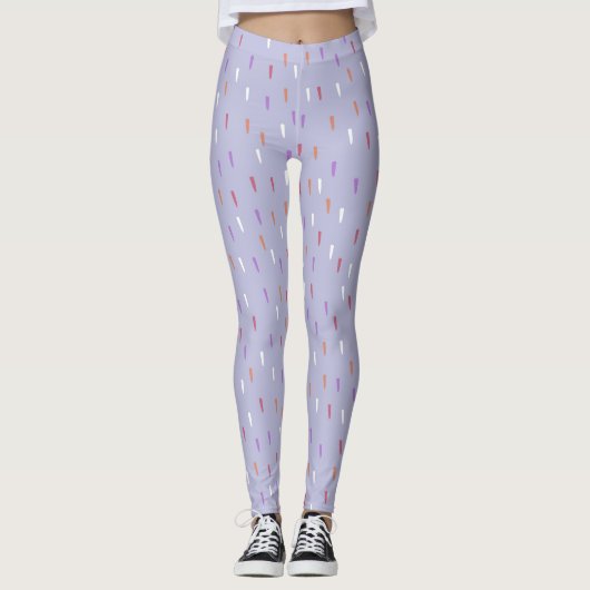 farbiges Regenmuster Leggings (Vorderseite)