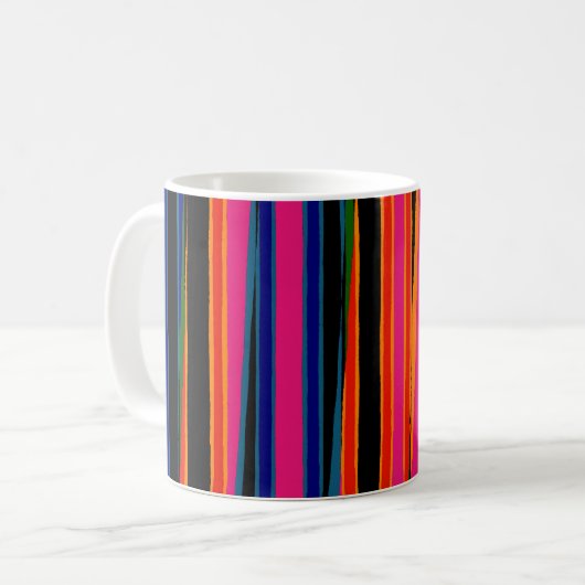 Farbiges Reißpapier Kaffeetasse (Vorderseite Links)