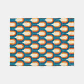 Farbiges Retro Arch Rainbow-Muster Fleecedecke (Vorderseite (Horizontal))