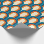 Farbiges Retro Arch Rainbow-Muster Geschenkpapier (Ecke)