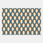 Farbiges Retro Arch Rainbow-Muster Geschenkpapier Set (Vorderseite 3)