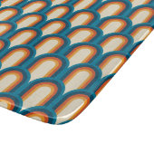Farbiges Retro Arch Rainbow-Muster Schneidebrett (Ecke)